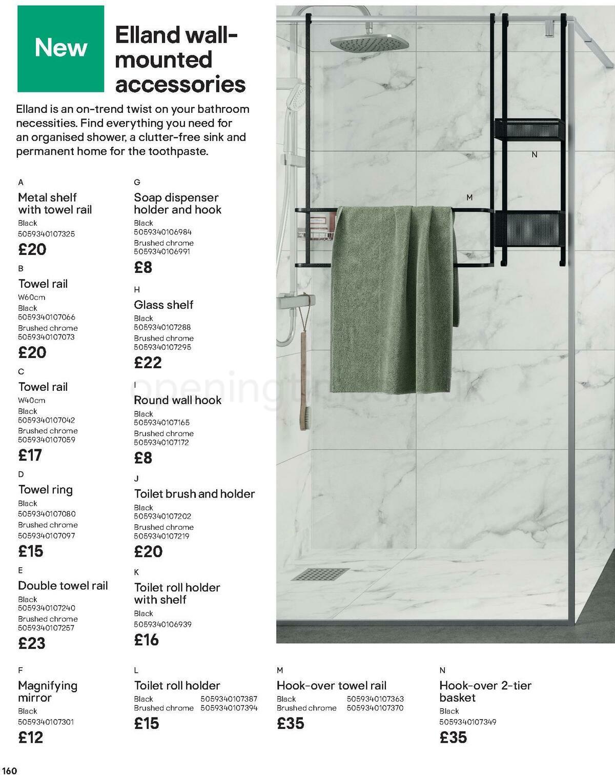 B&Q Bathrooms Offers from 1 October