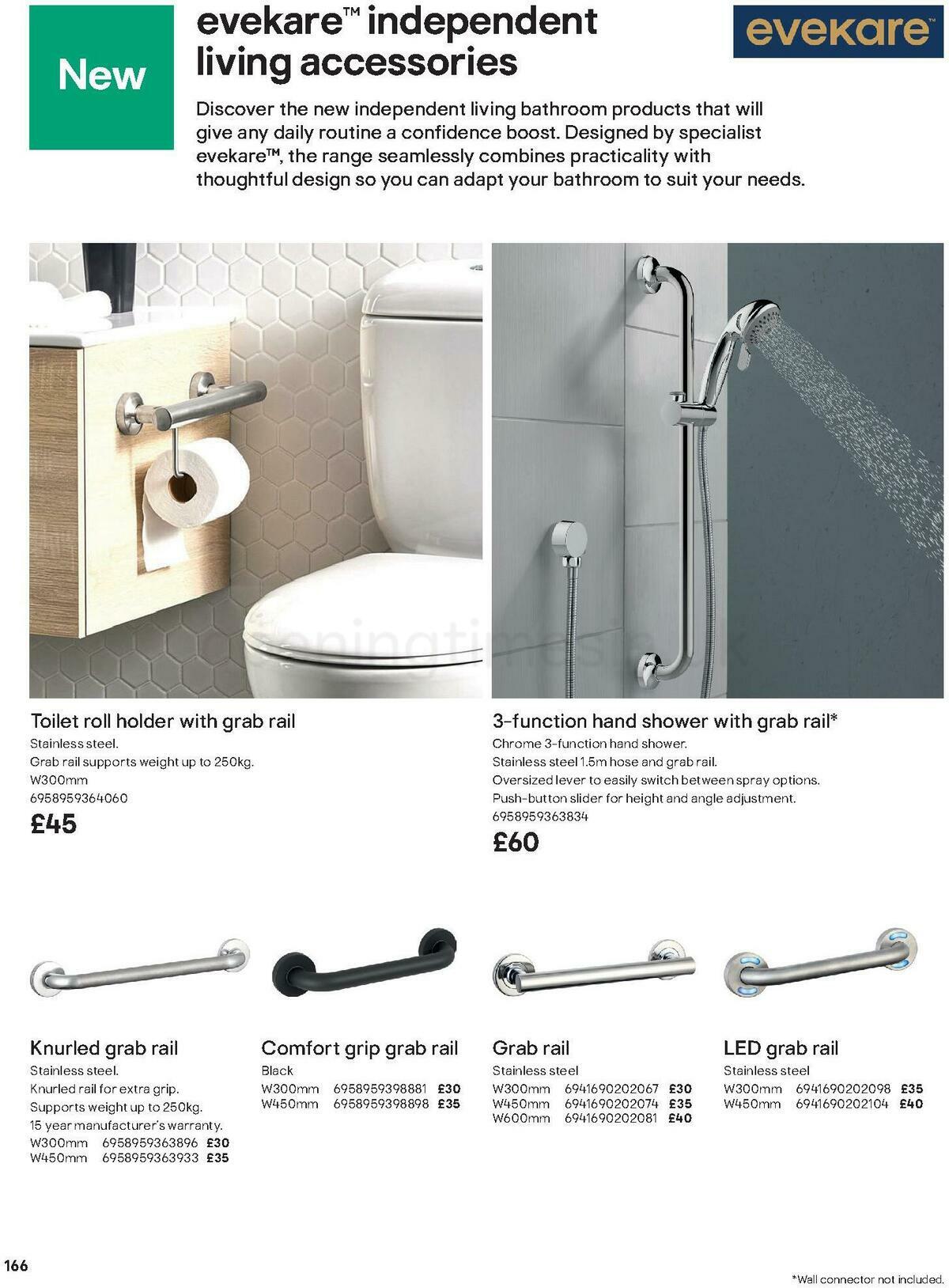 B&Q Bathrooms Offers from 1 October
