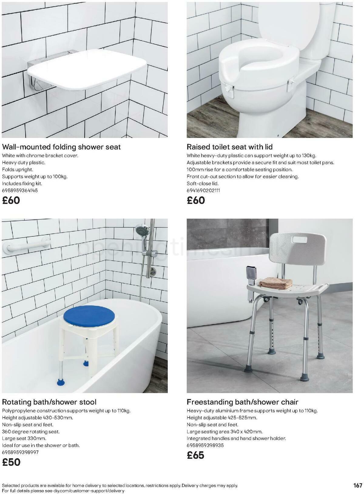 B&Q Bathrooms Offers from 1 October