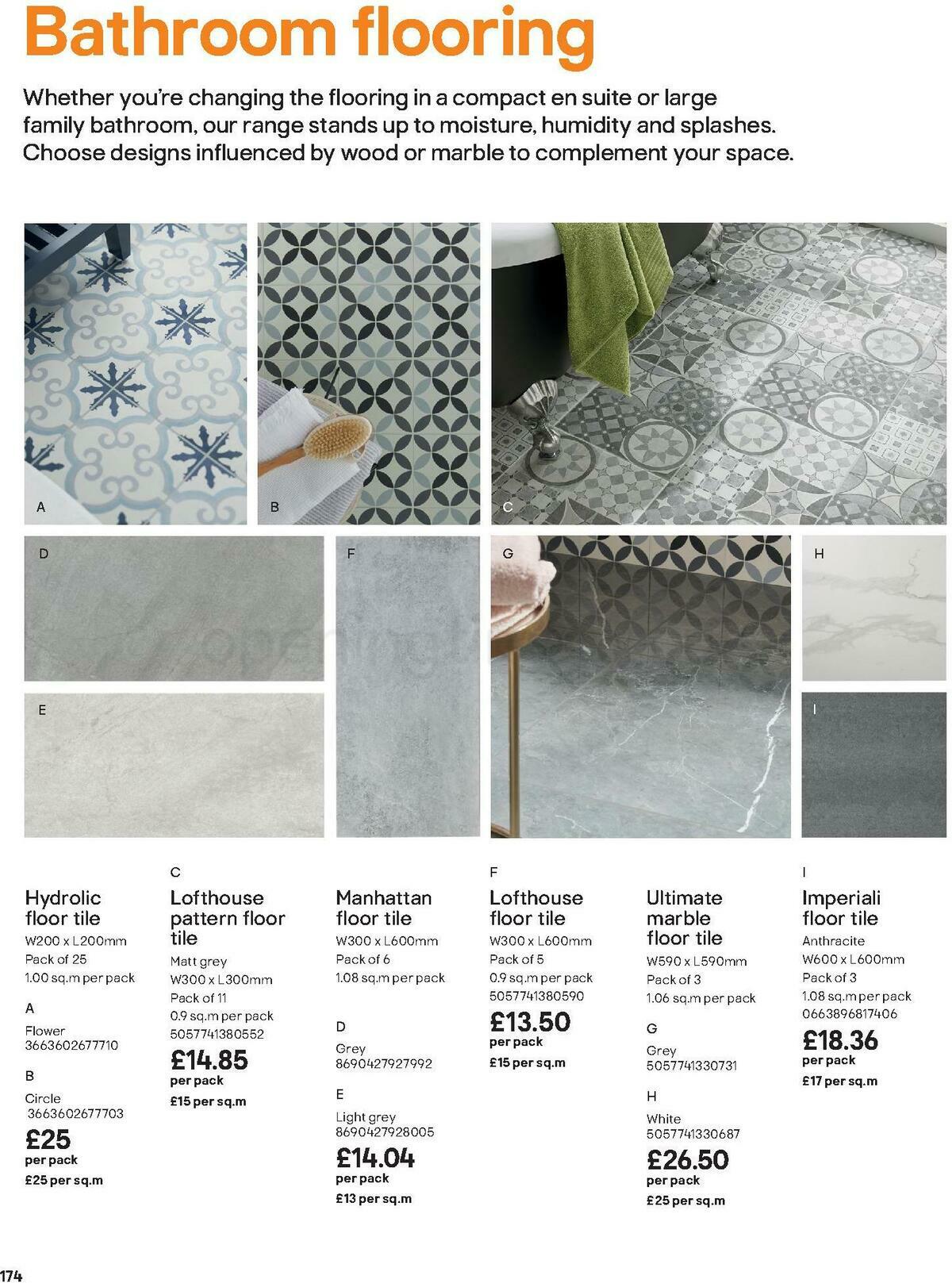 B&Q Bathrooms Offers from 1 October