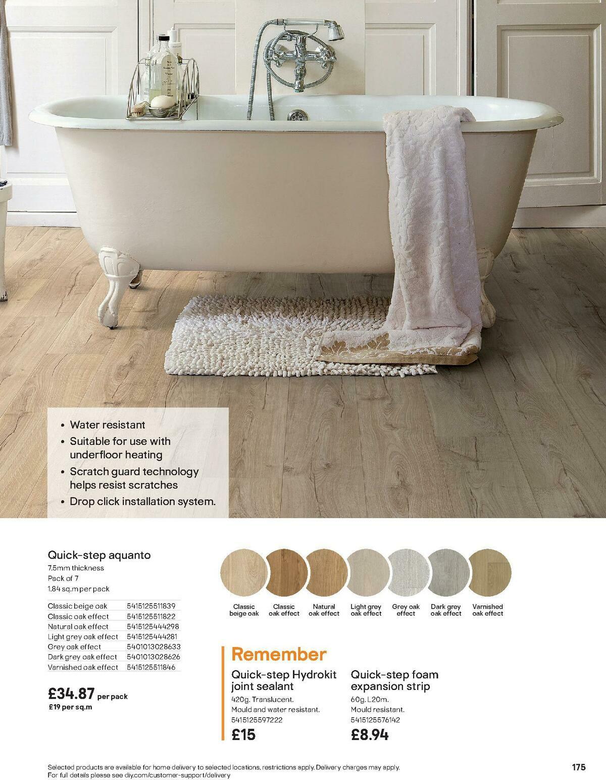 B&Q Bathrooms Offers from 1 October