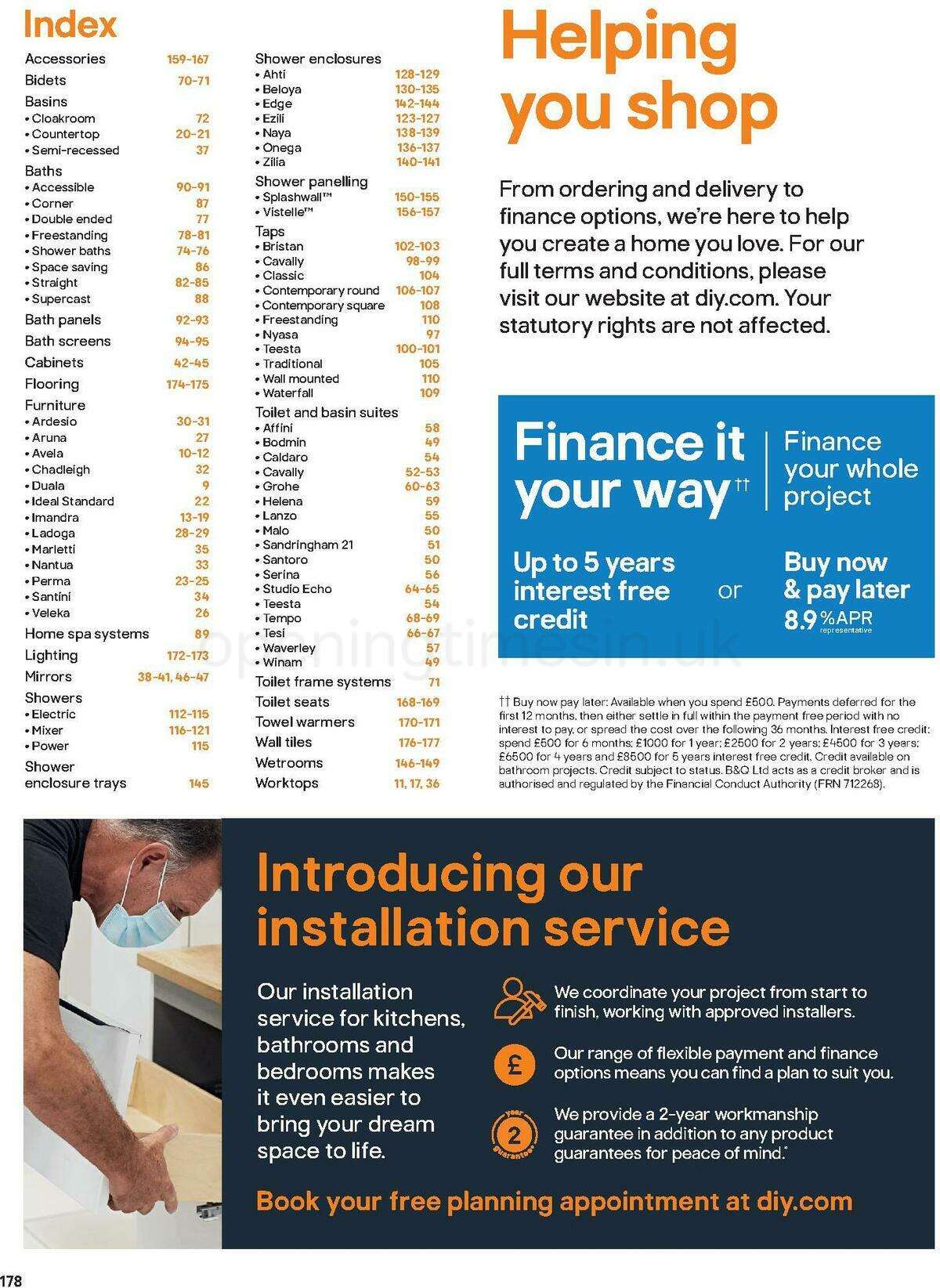 B&Q Bathrooms Offers from 1 October