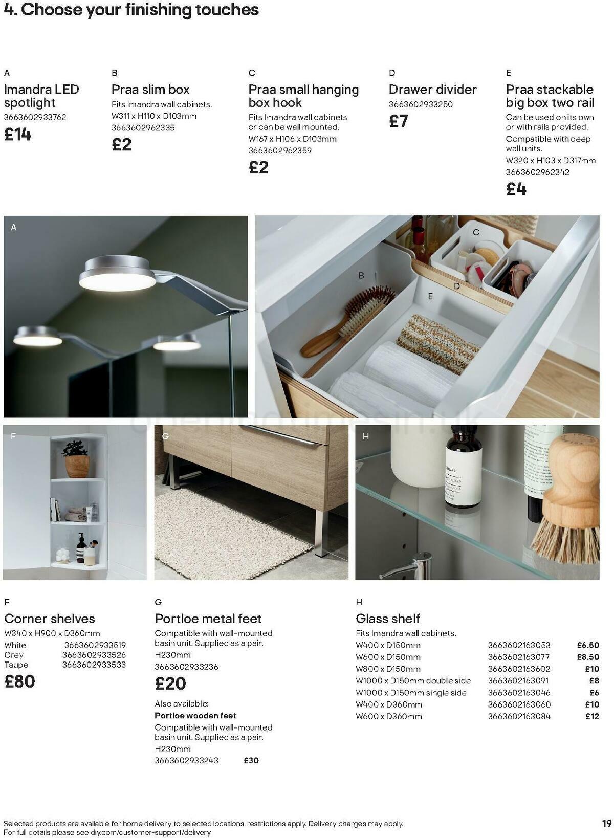 B&Q Bathrooms Offers from 1 October