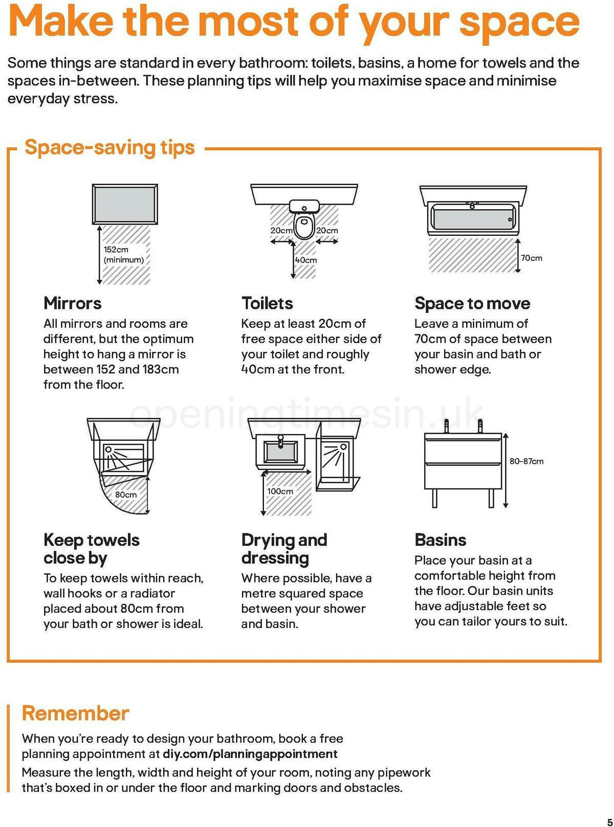 B&Q Bathrooms Offers from 1 October