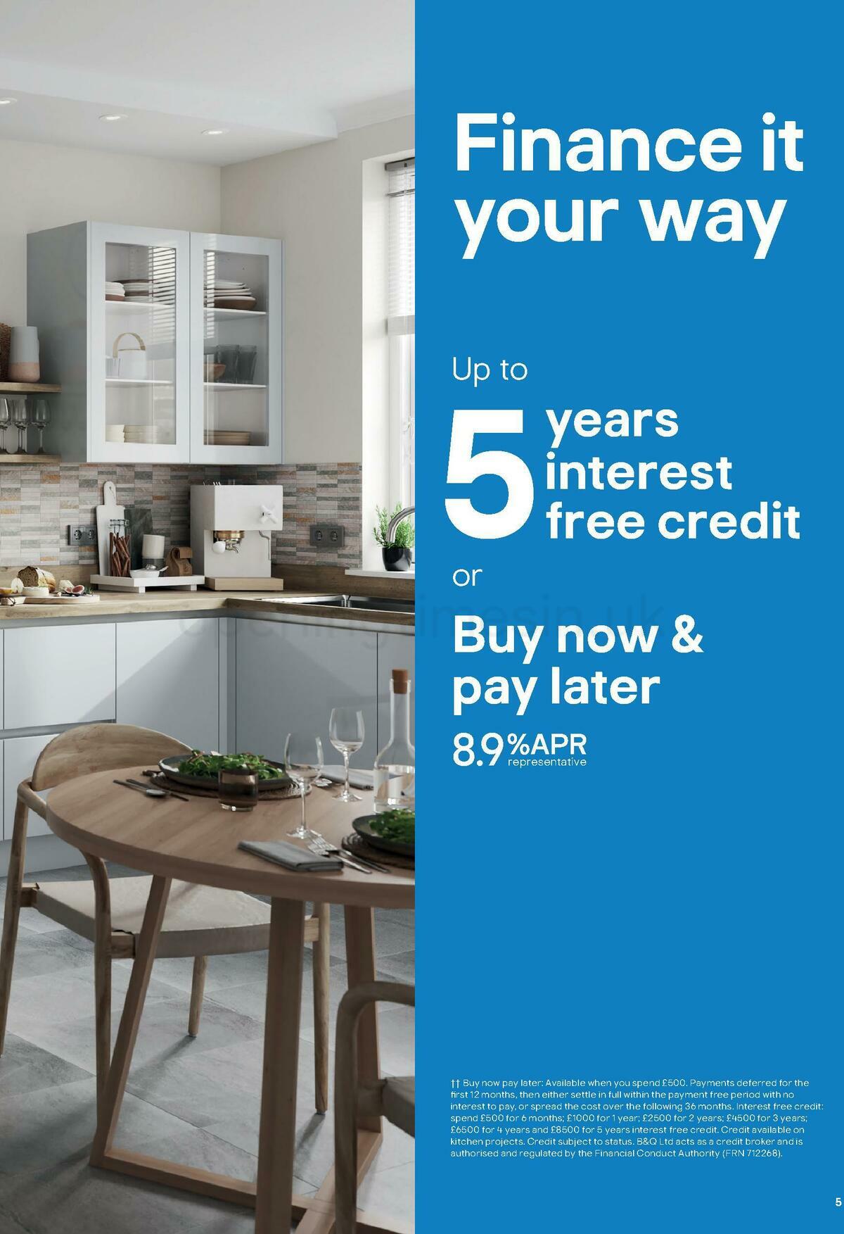 B&Q Kitchens Inspiration Offers from 1 March
