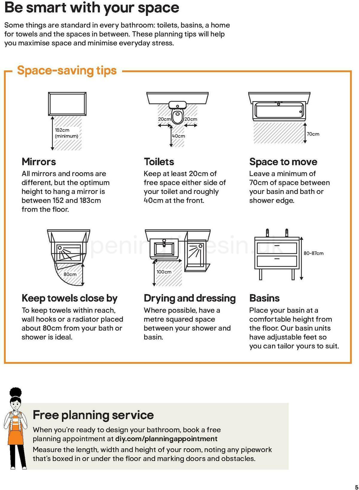B&Q Bathroom Collections Offers from 1 April