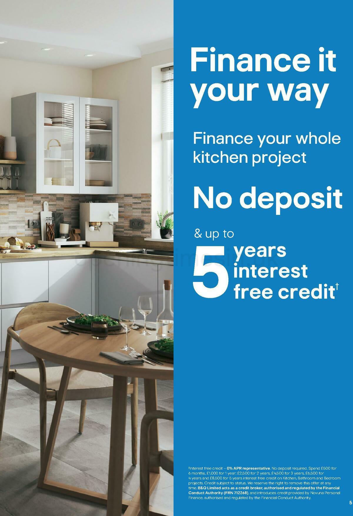 B&Q Kitchens Inspiration Offers from 1 June