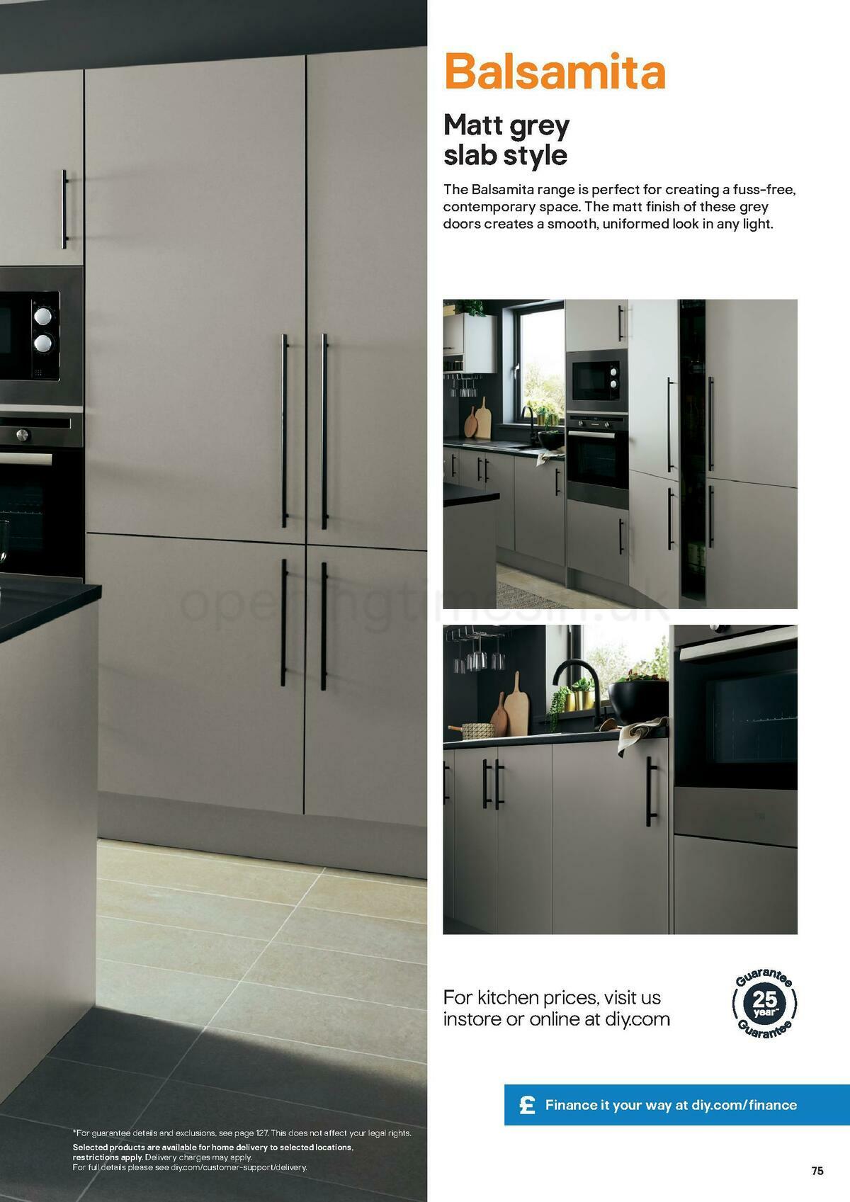 B&Q Kitchens Inspiration Offers from 1 June