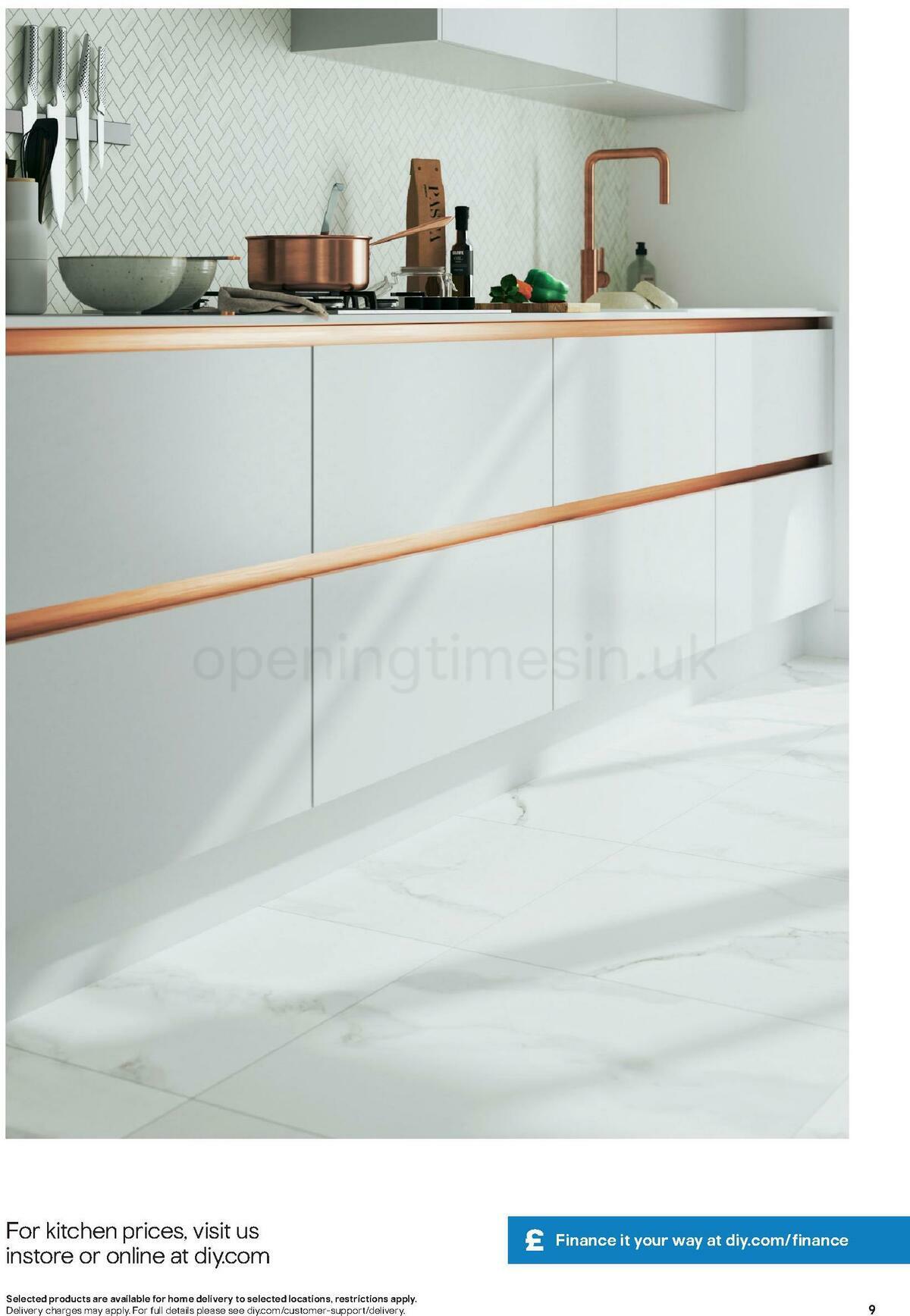 B&Q Kitchens Inspiration Offers from 1 June