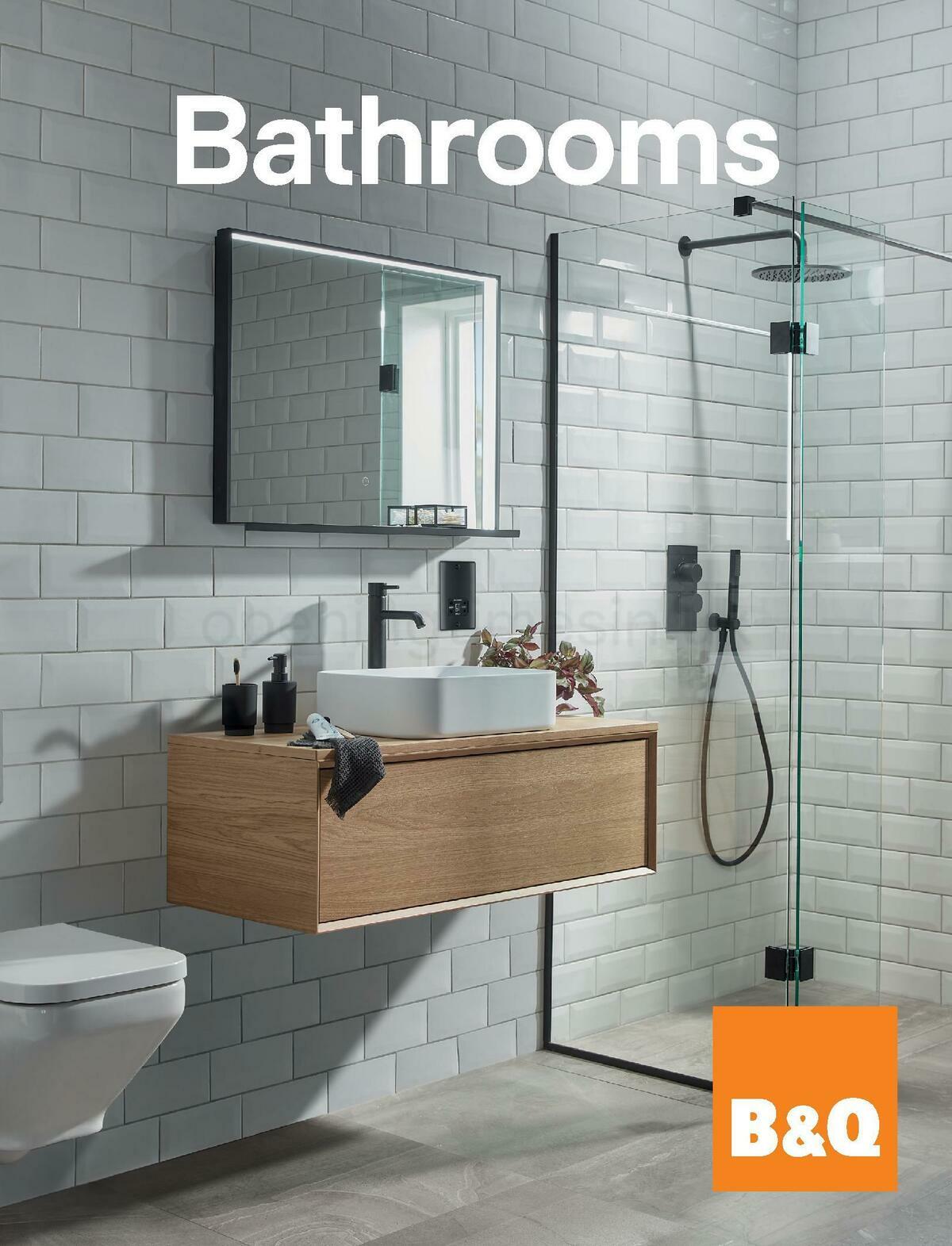 B&Q Bathrooms Offers from 1 August