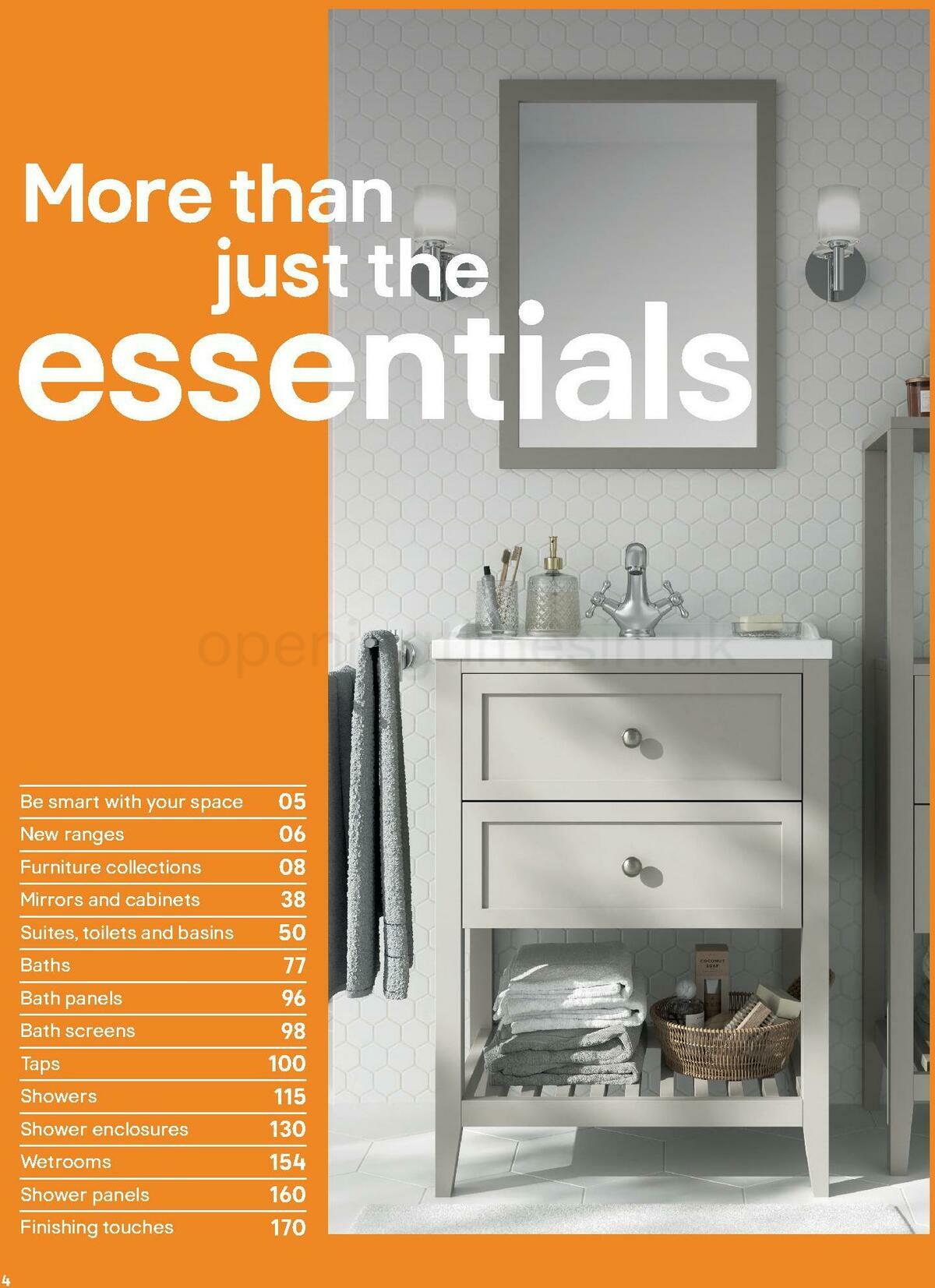 B&Q Bathrooms Offers from 1 August