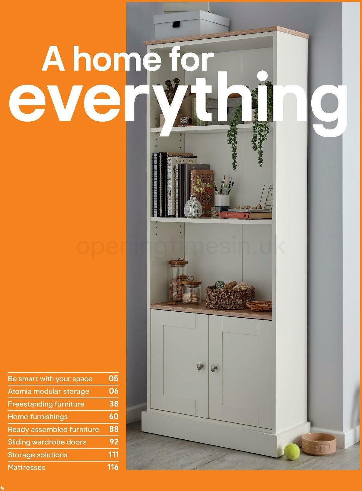 B&Q Indoor Furniture Offers from 1 November