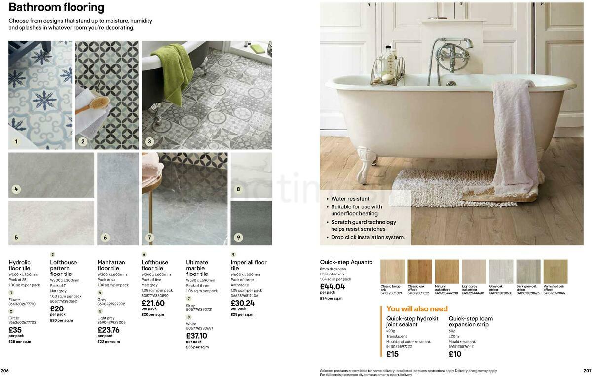 B&Q Bathrooms Offers from 15 February