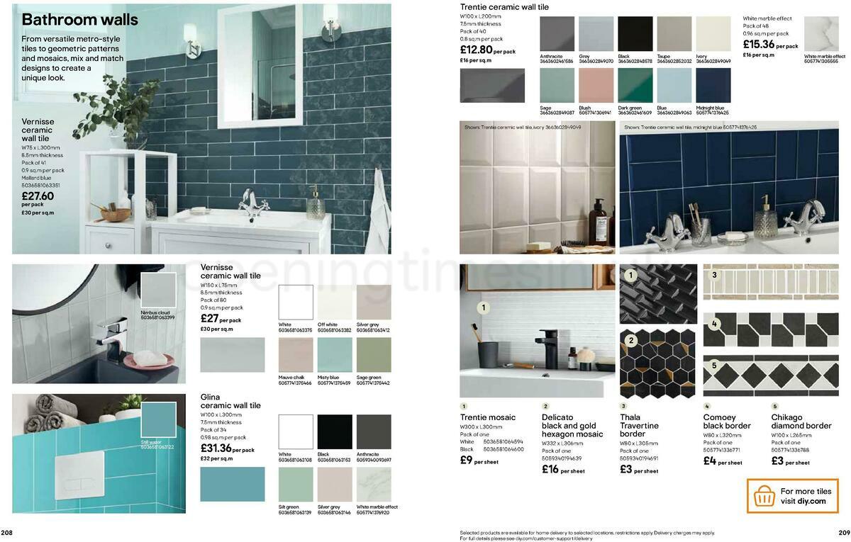 B&Q Bathrooms Offers from 15 February