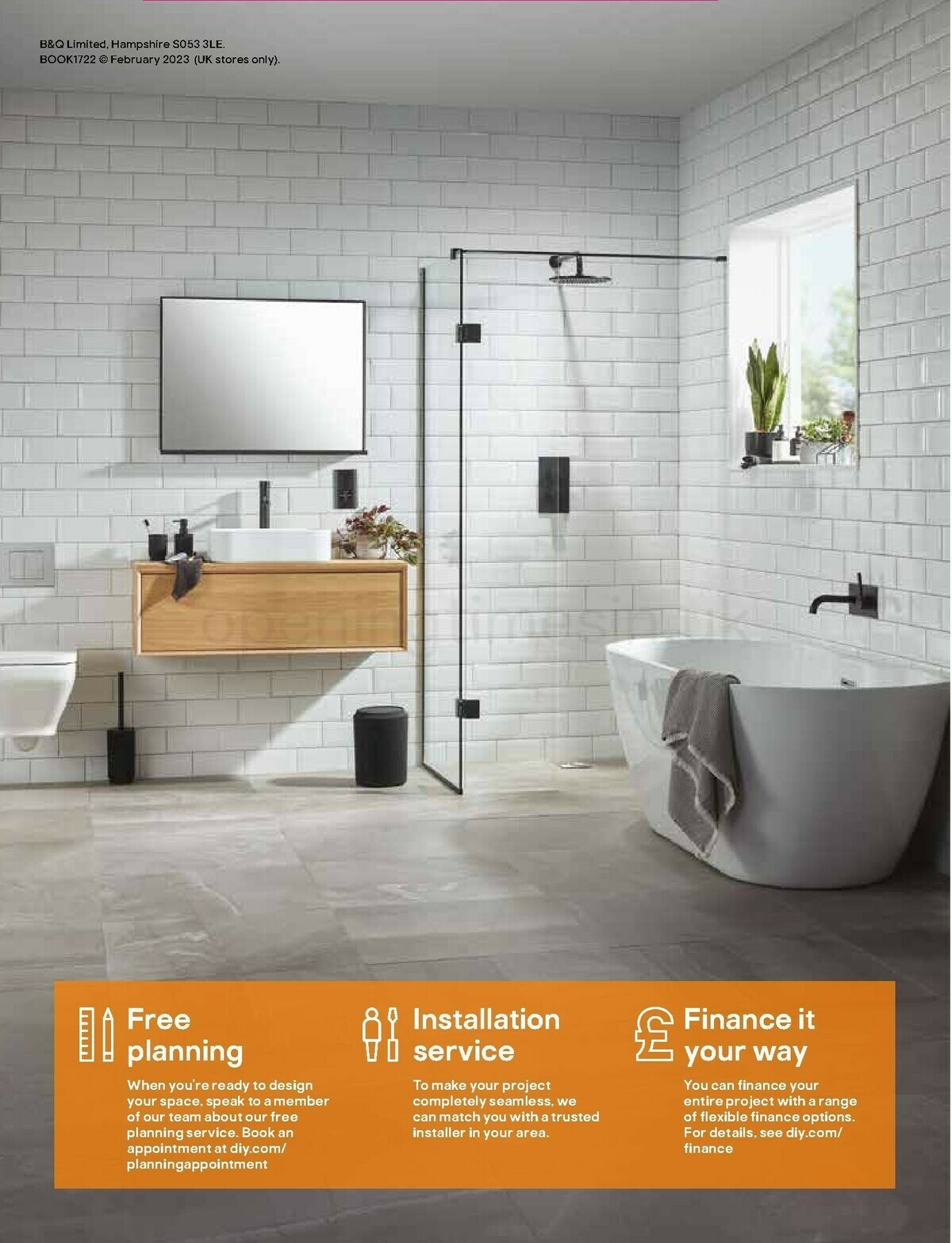 B&Q Bathrooms Offers from 15 February