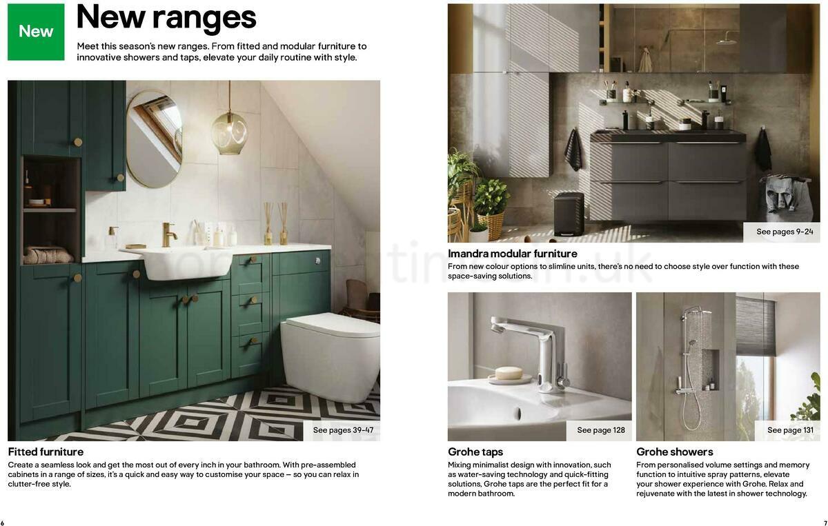 B&Q Bathrooms Offers from 15 February