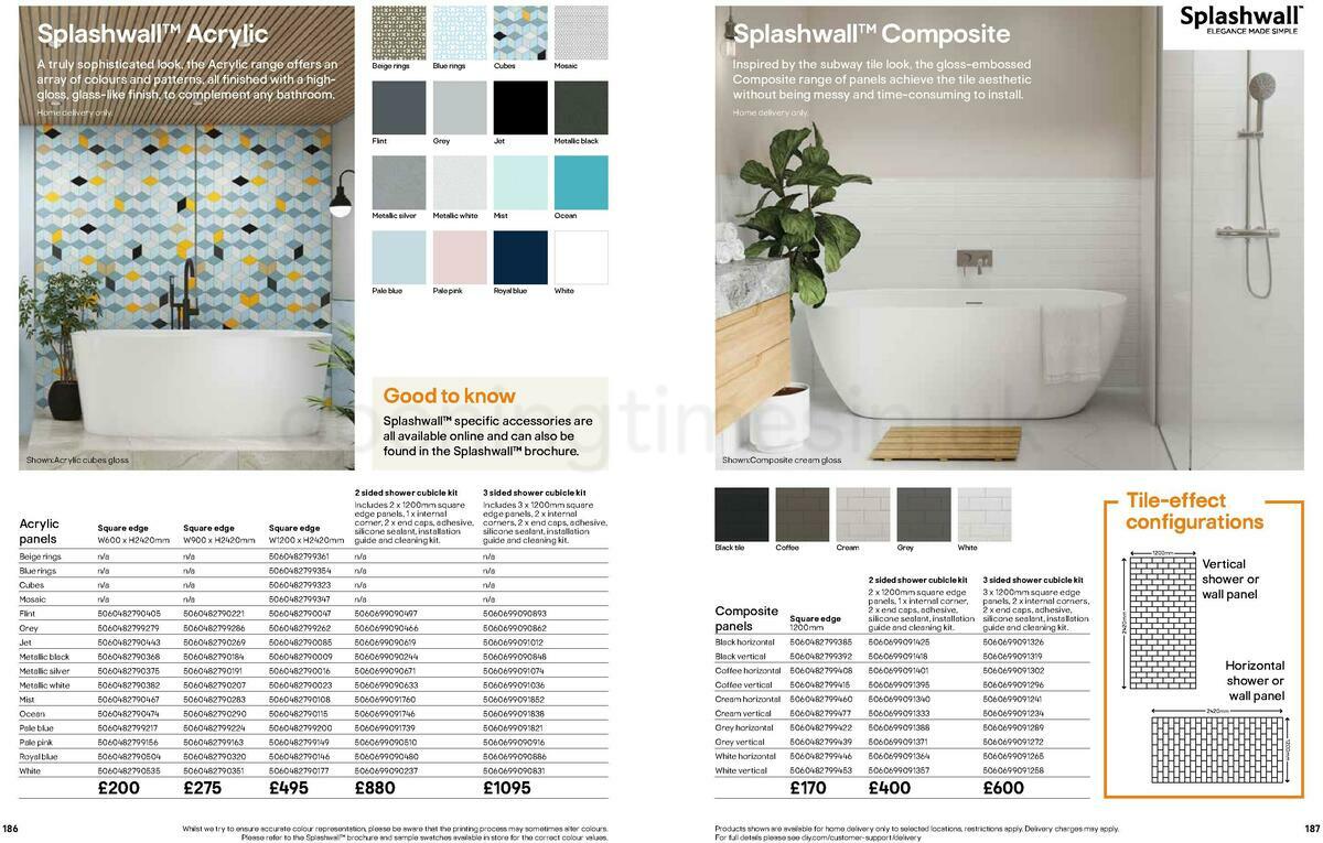 B&Q Bathrooms Offers from 15 February