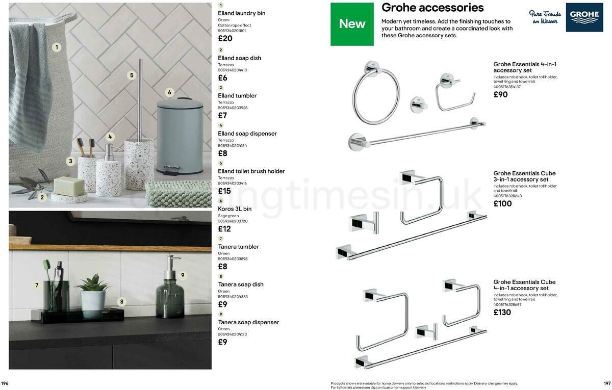 B&Q Bathrooms Offers from 15 February
