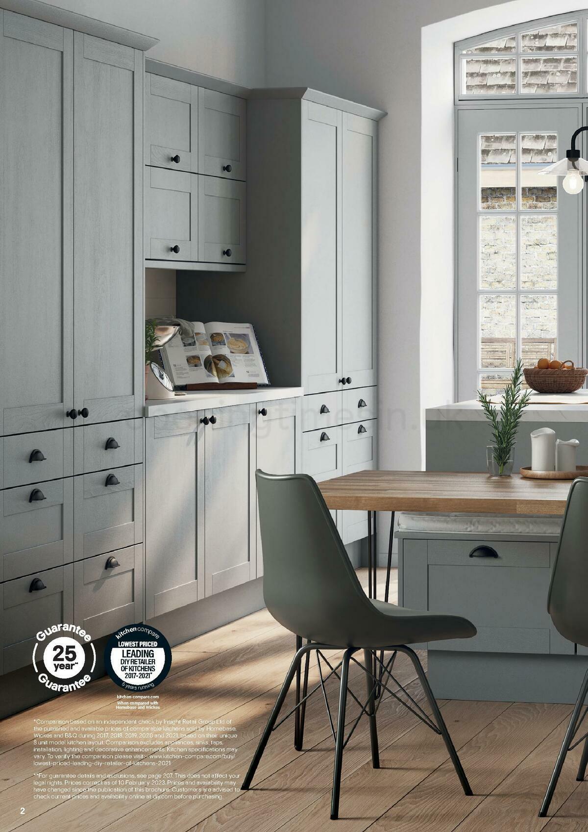 B&Q Kitchens Product & Cabinetry Guide Offers from 15 February