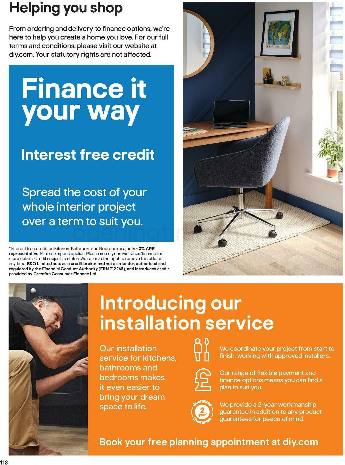 B&Q Indoor Furniture Offers from 1 March