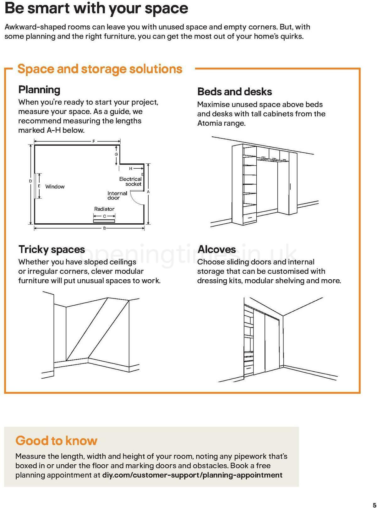 B&Q Indoor Furniture Offers from 1 March