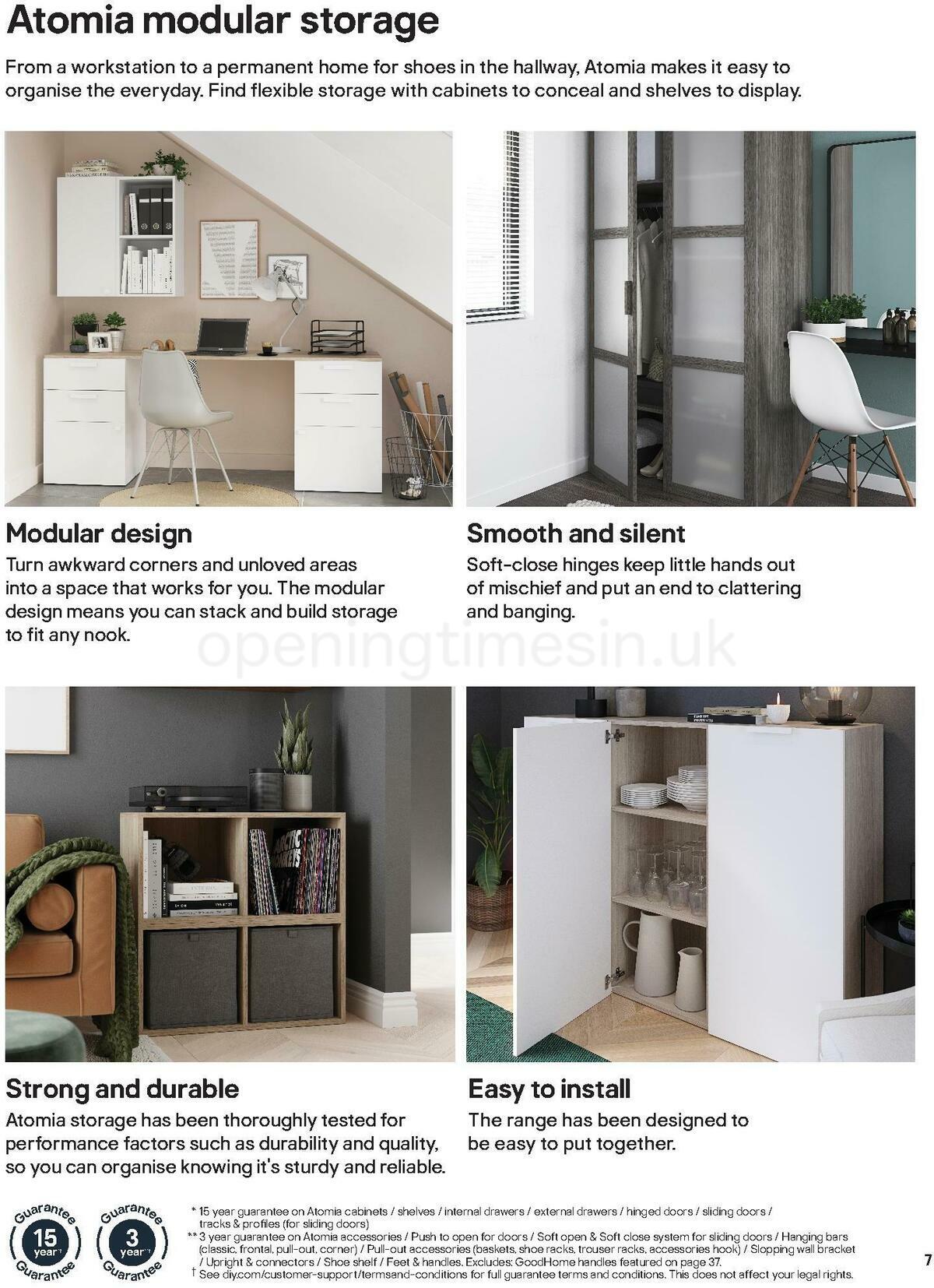 B&Q Indoor Furniture Offers from 1 March