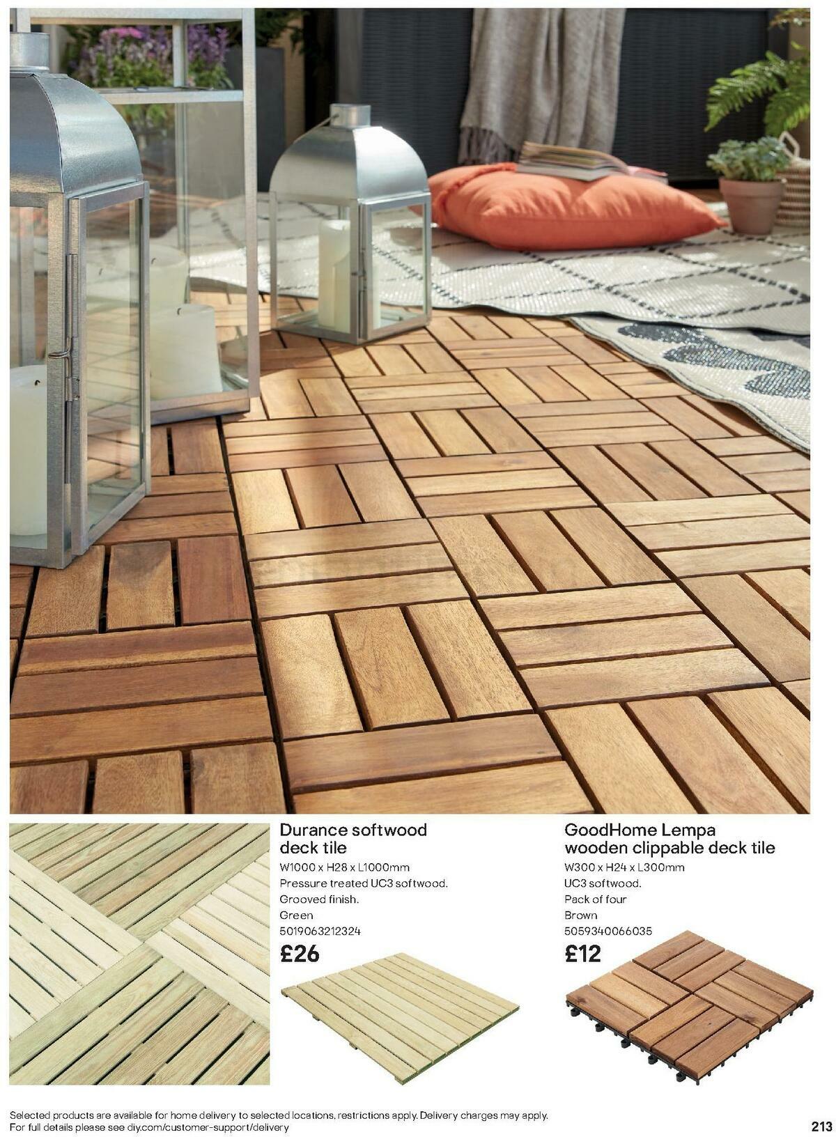 B&Q Outdoors Offers from 1 March