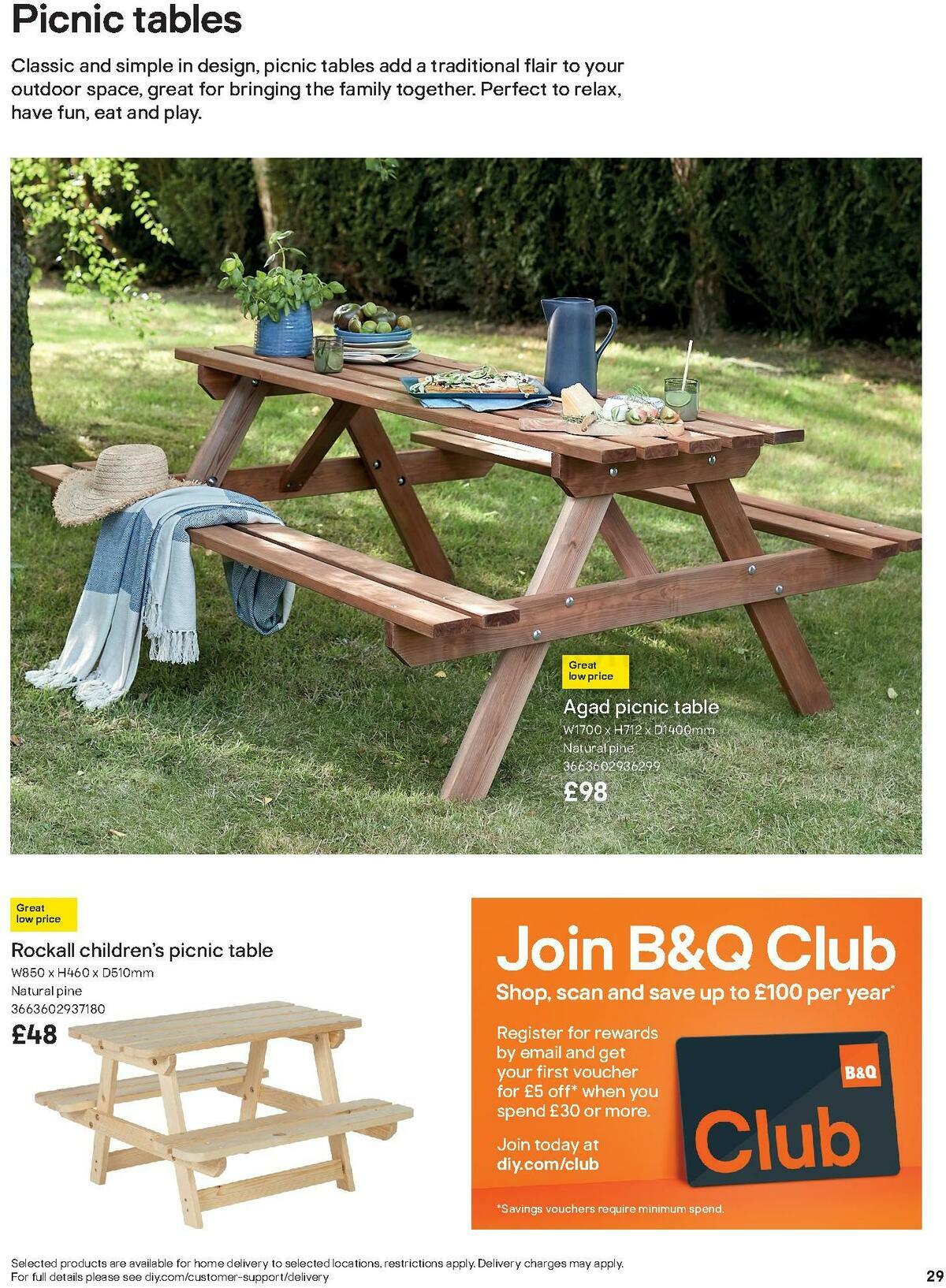 B&Q Outdoors Offers from 1 March