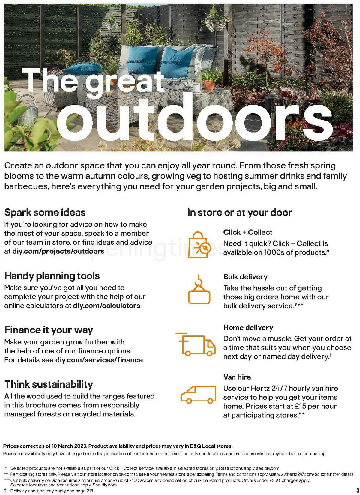 B&Q Outdoors Offers from 1 March