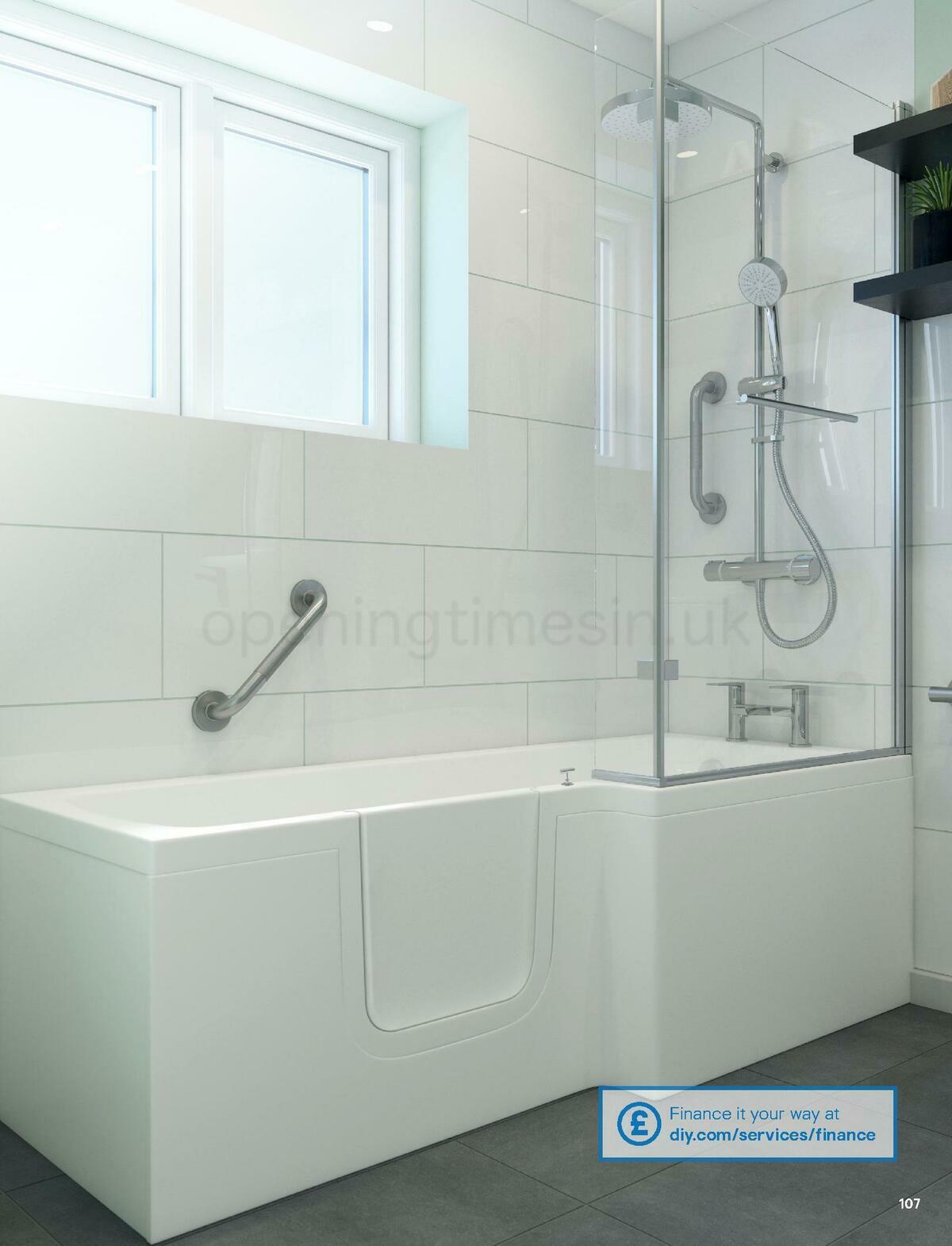 B&Q Bathroom Collections Offers from 24 March