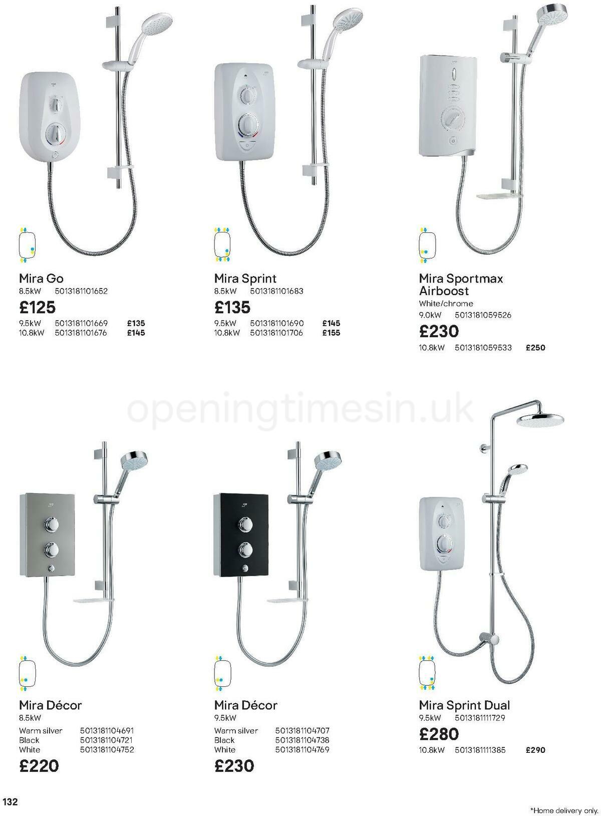 B&Q Bathroom Collections Offers from 24 March