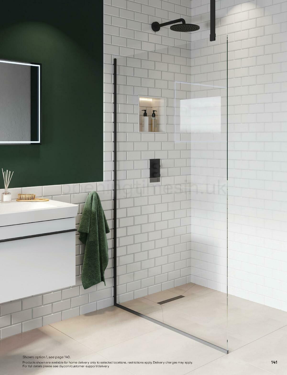 B&Q Bathroom Collections Offers from 24 March