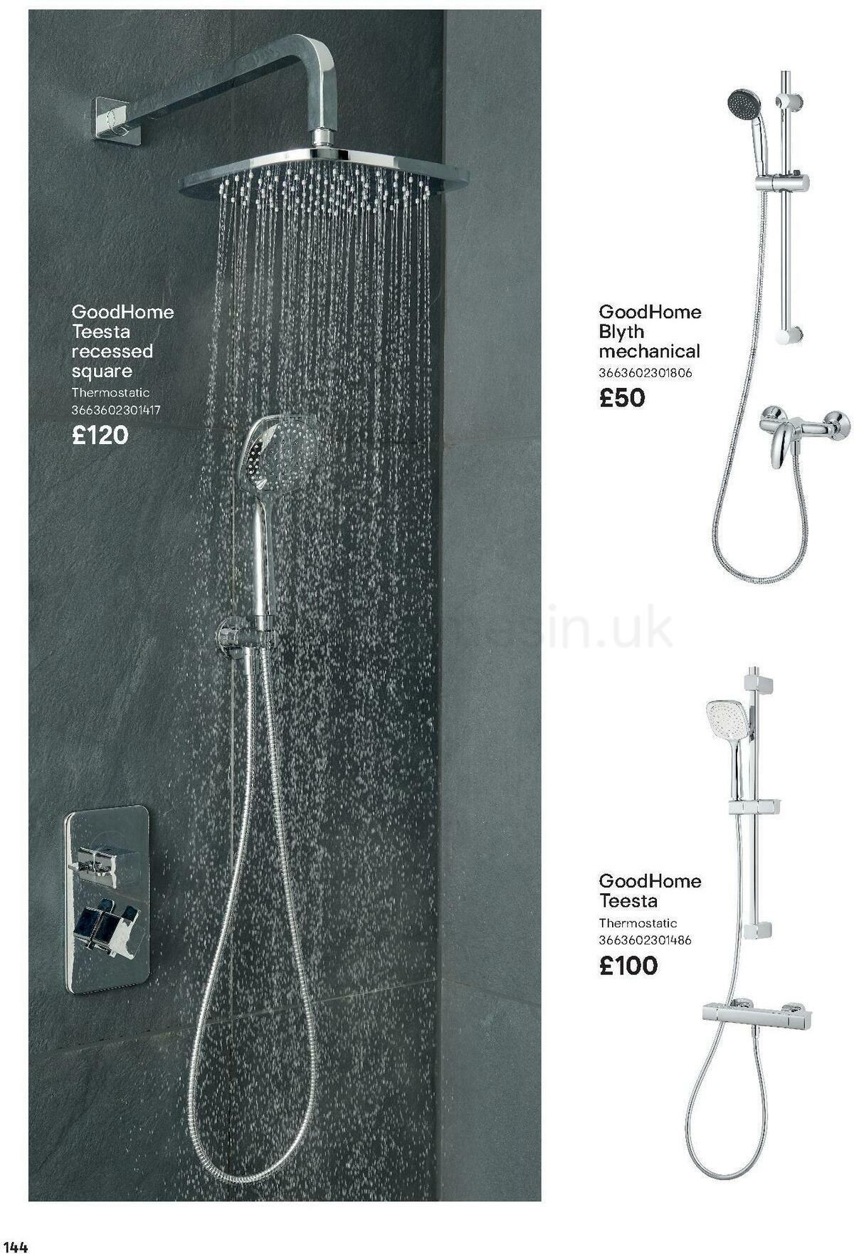 B&Q Bathroom Collections Offers from 24 March