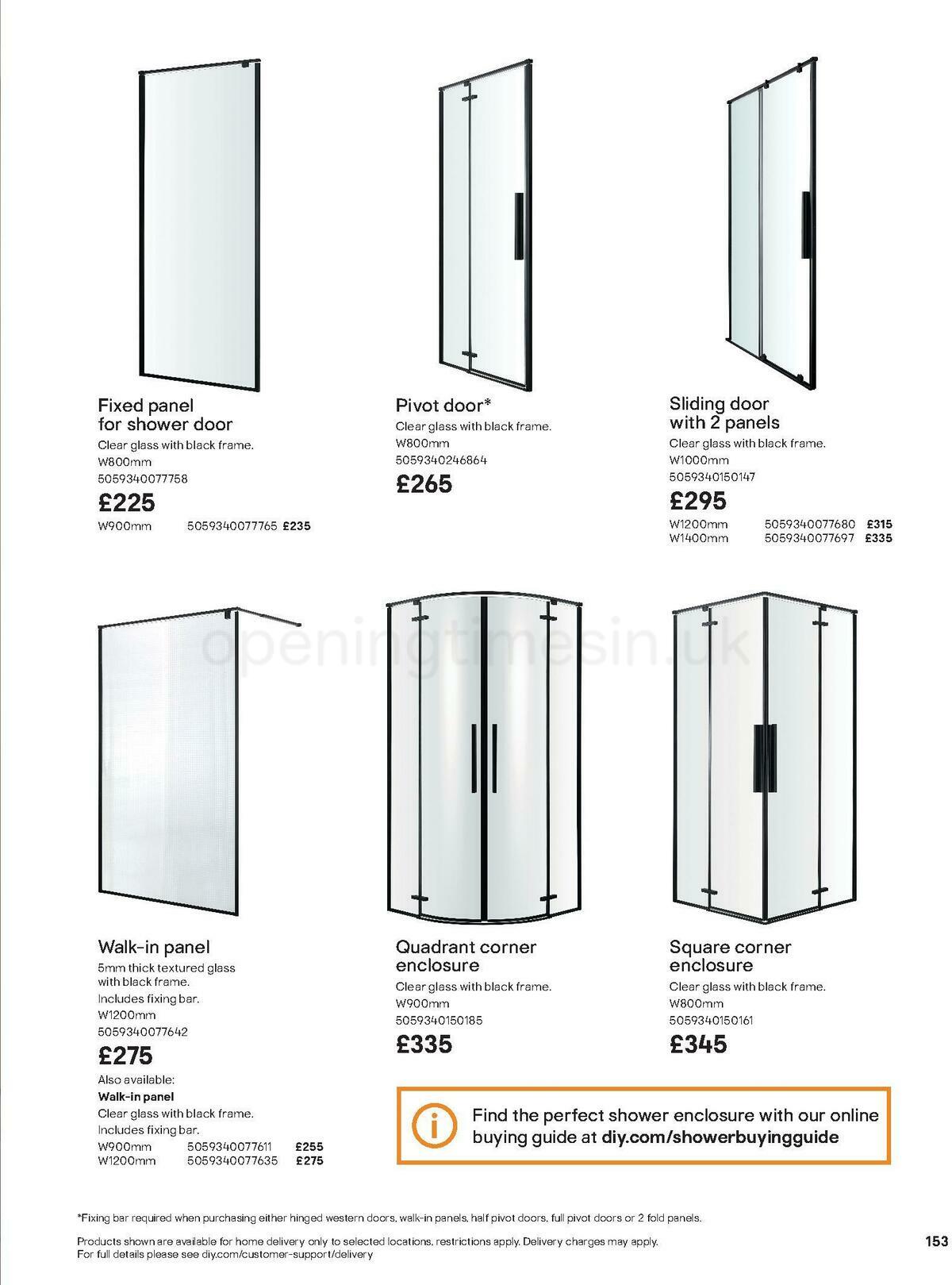 B&Q Bathroom Collections Offers from 24 March