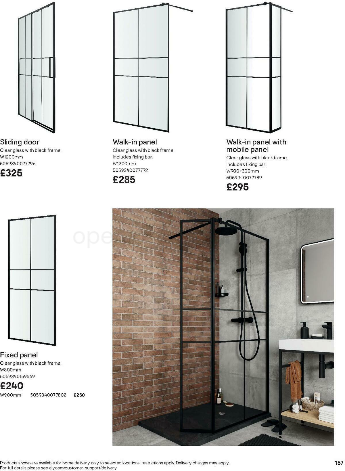 B&Q Bathroom Collections Offers from 24 March