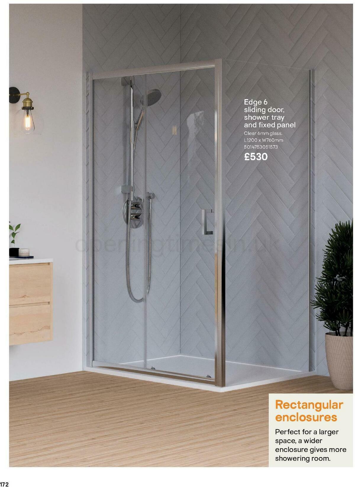 B&Q Bathroom Collections Offers from 24 March