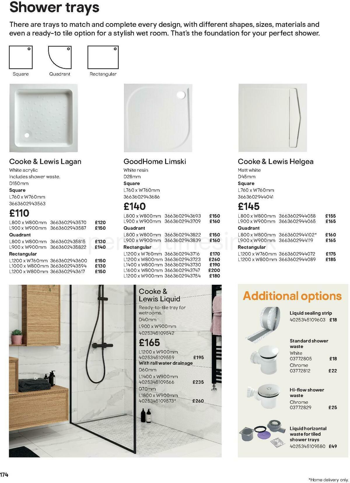B&Q Bathroom Collections Offers from 24 March