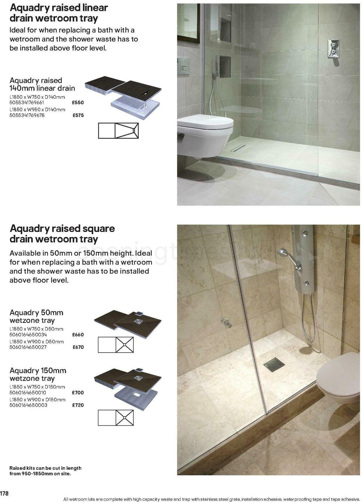 B&Q Bathroom Collections Offers from 24 March