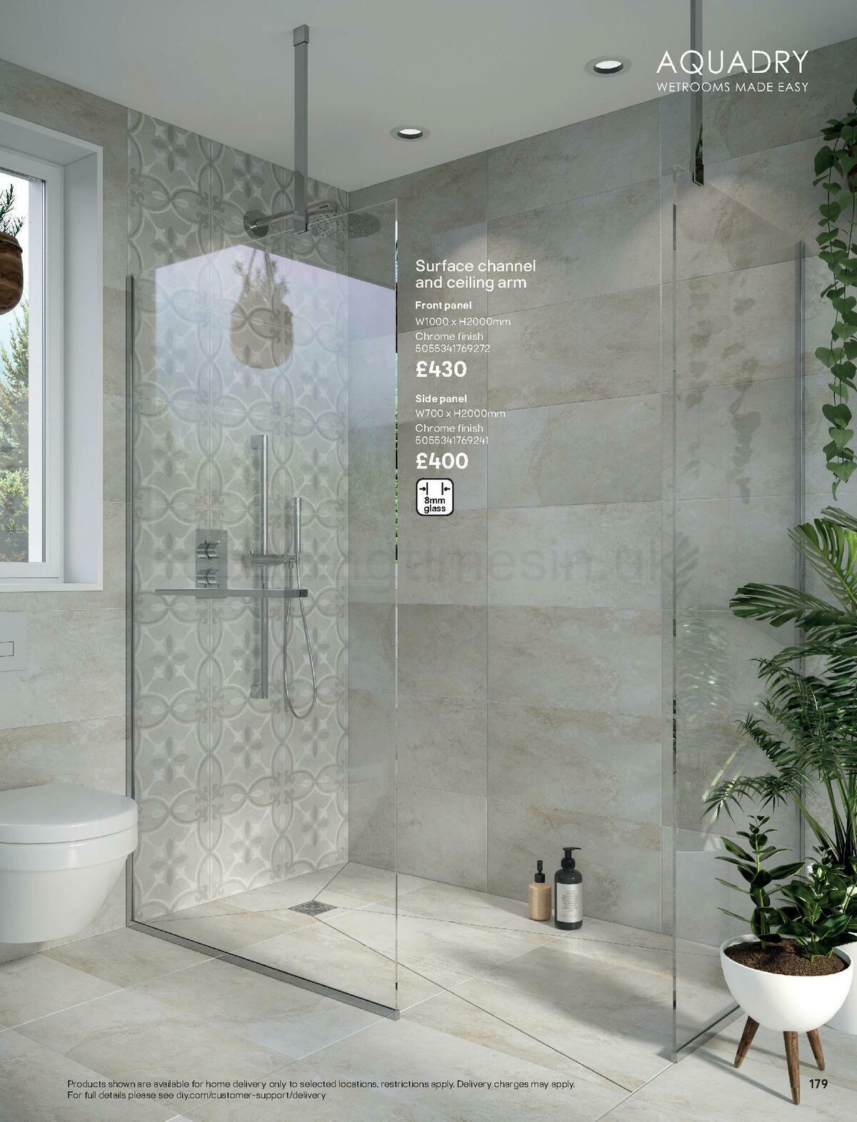B&Q Bathroom Collections Offers from 24 March