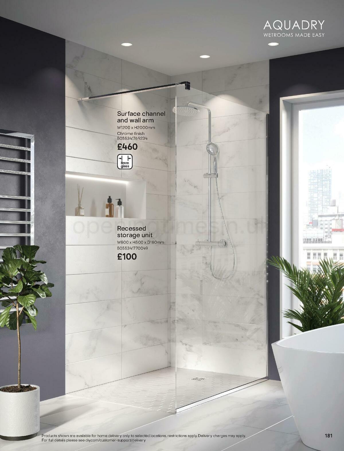 B&Q Bathroom Collections Offers from 24 March