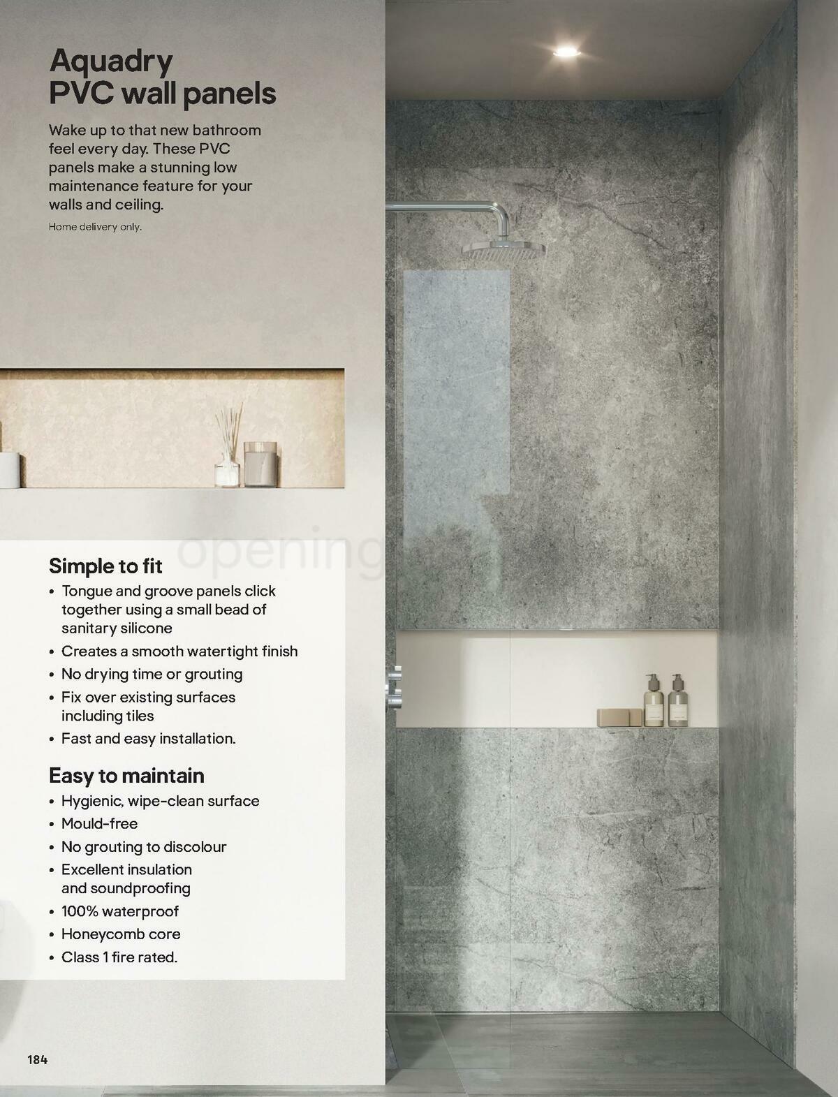 B&Q Bathroom Collections Offers from 24 March