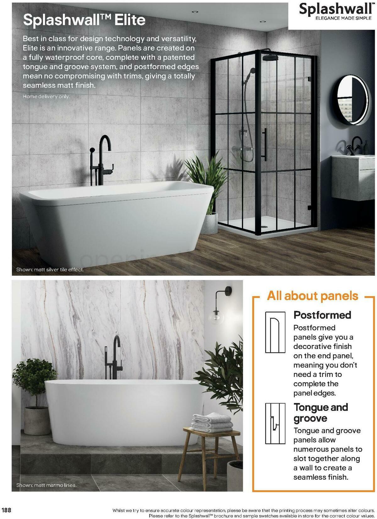 B&Q Bathroom Collections Offers from 24 March