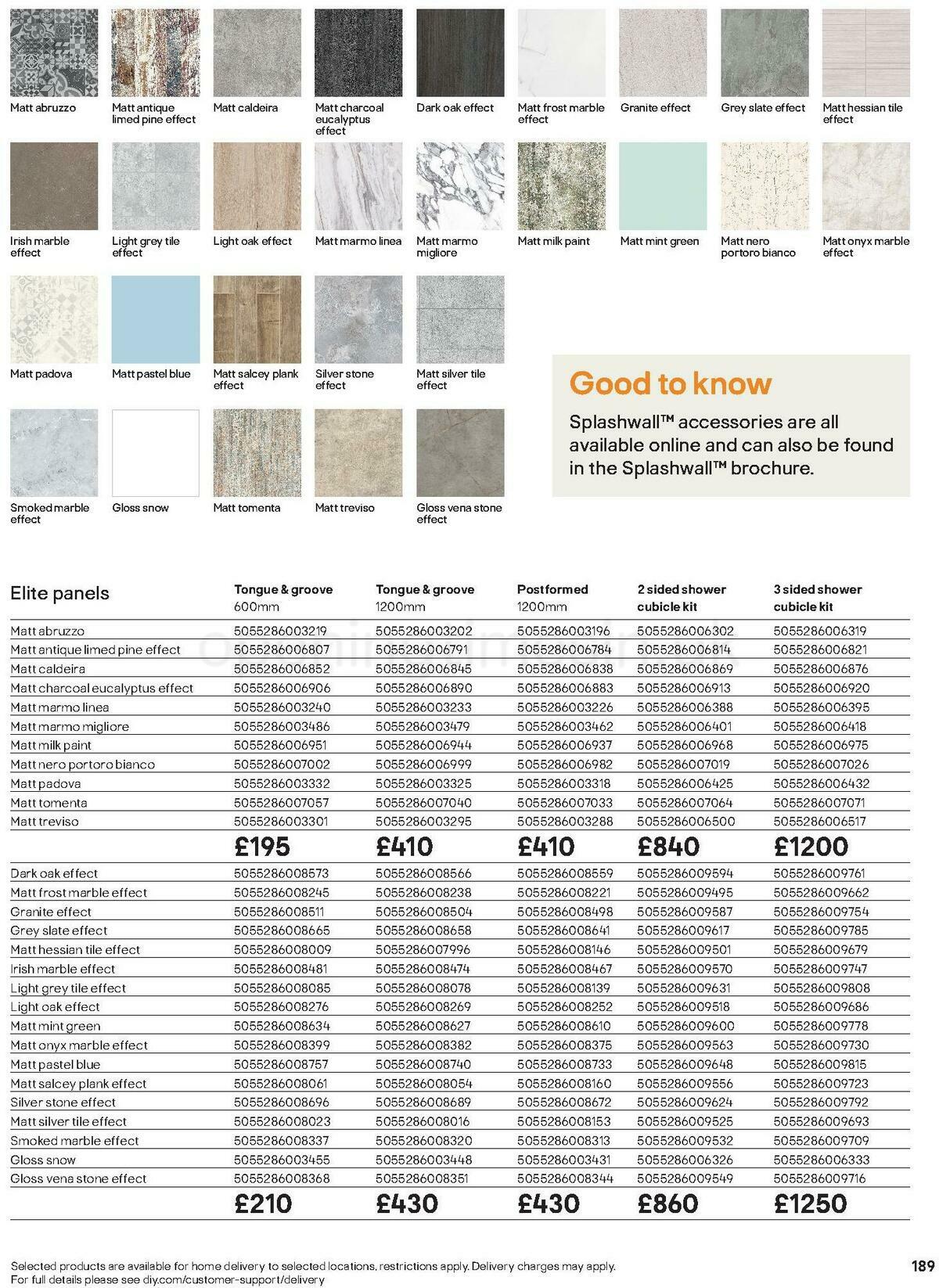 B&Q Bathroom Collections Offers from 24 March