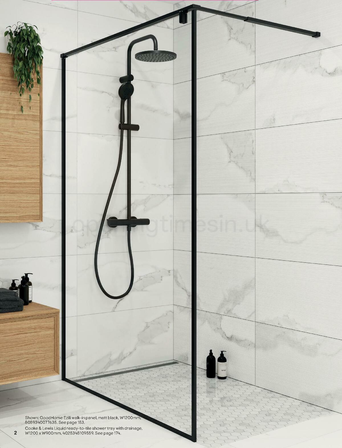 B&Q Bathroom Collections Offers from 24 March
