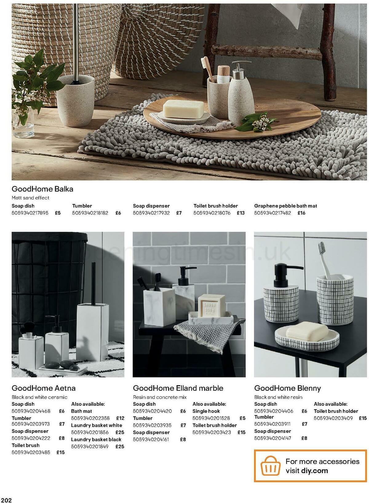 B&Q Bathroom Collections Offers from 24 March