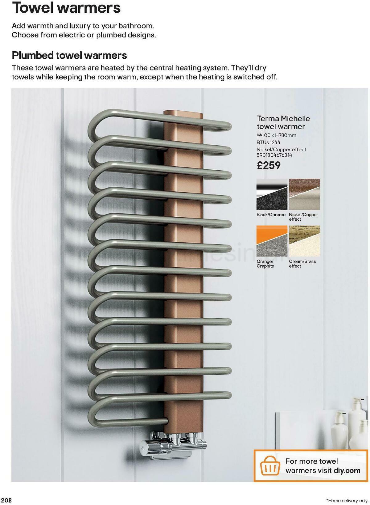 B&Q Bathroom Collections Offers from 24 March