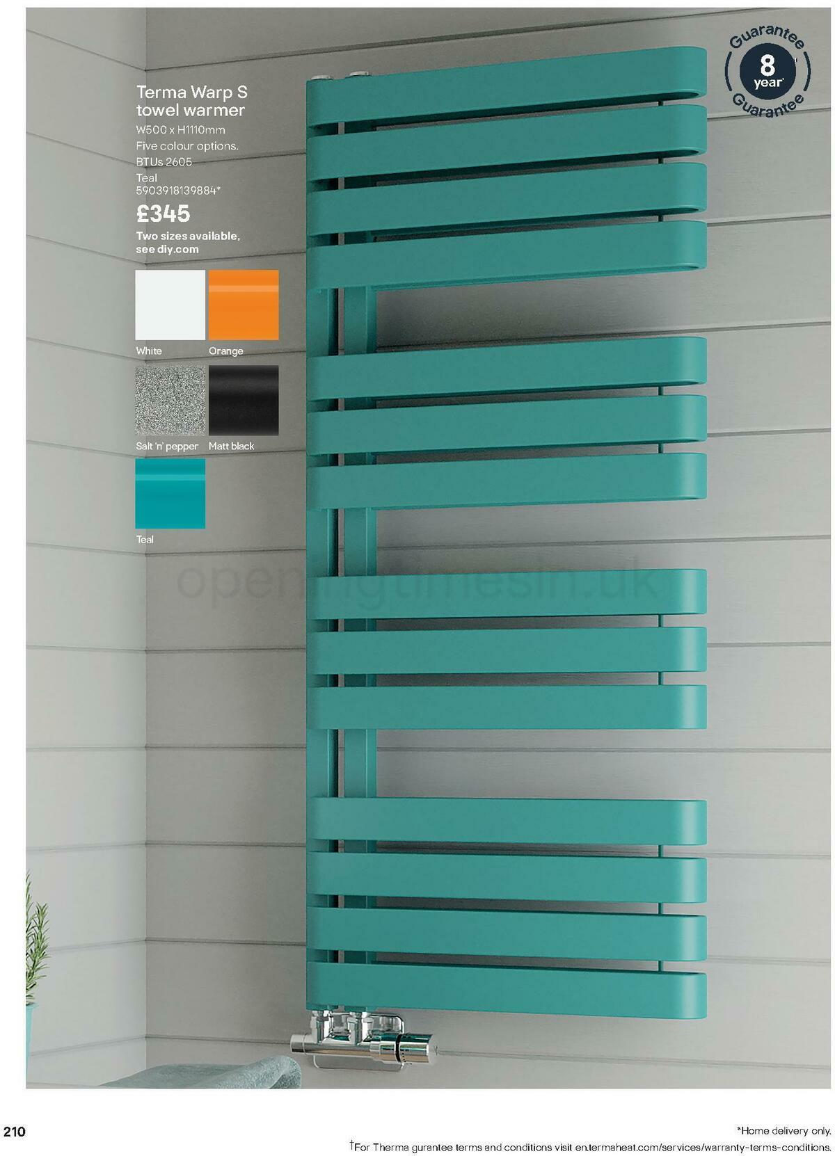 B&Q Bathroom Collections Offers from 24 March