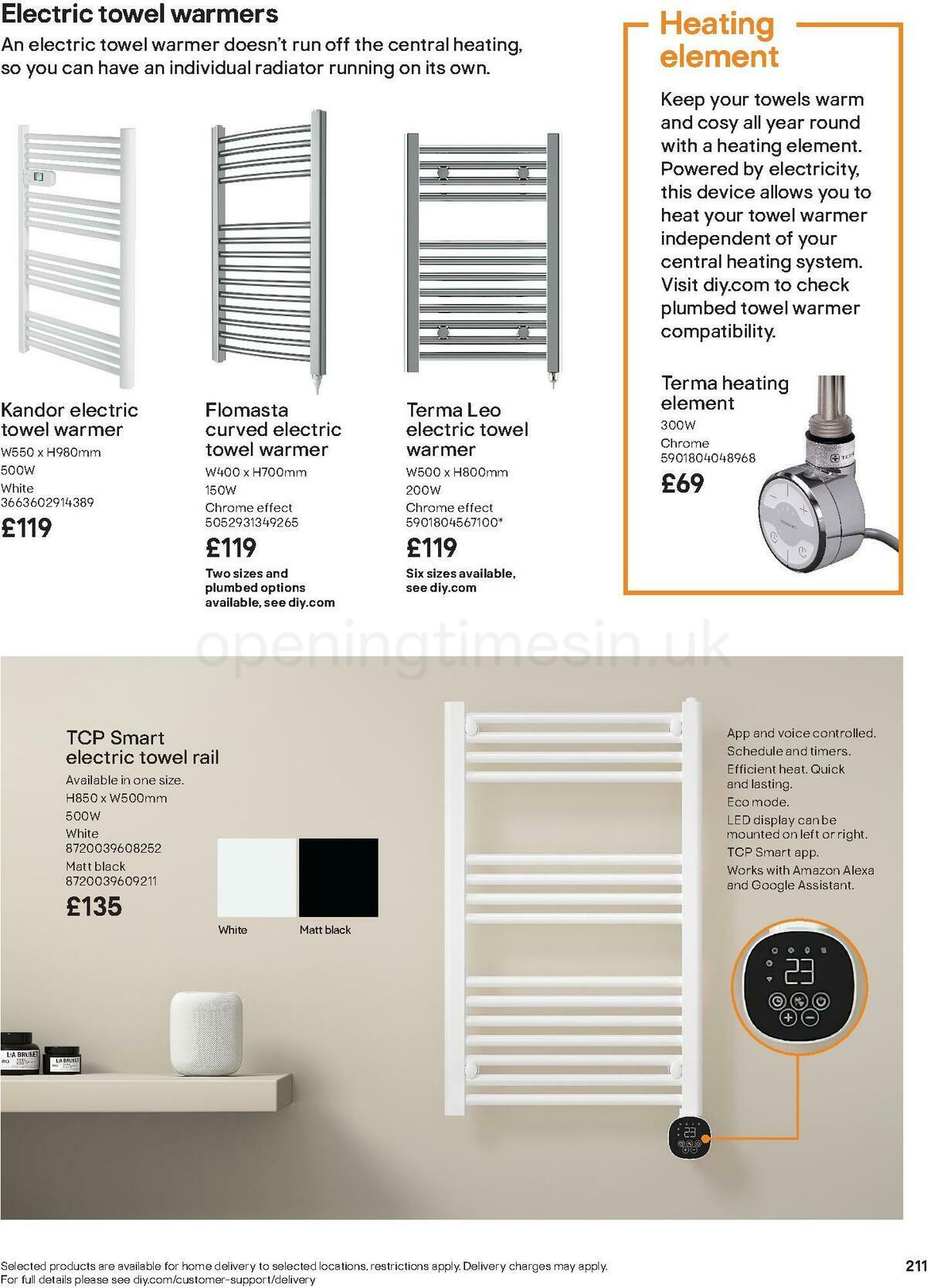 B&Q Bathroom Collections Offers from 24 March