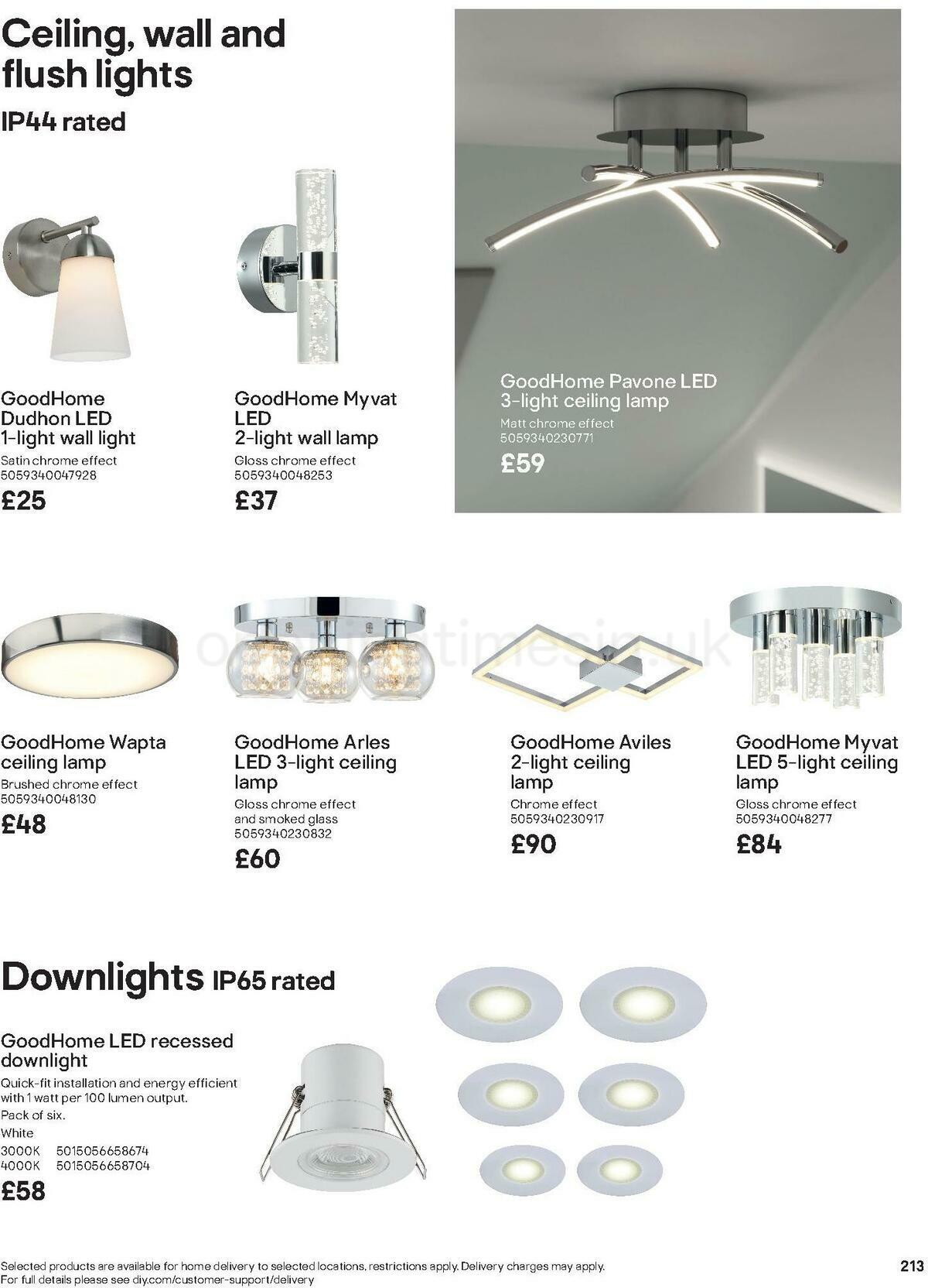 B&Q Bathroom Collections Offers from 24 March