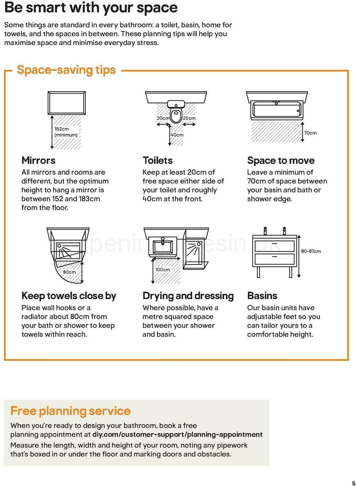 B&Q Bathroom Collections Offers from 24 March